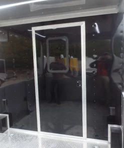 8.5' x 26' Black Porch Style Concession Food Trailer With Appliances 45 8.5' x 26' Black Porch Style Concession Food Trailer With Appliances -Cheap Concession Trailers Shop sam 7879