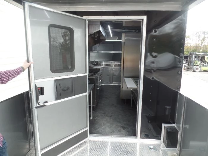 8.5' x 26' Black Porch Style Concession Food Trailer With Appliances 17 8.5' x 26' Black Porch Style Concession Food Trailer With Appliances - Image 17