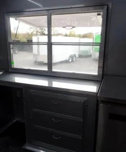 8.5' x 26' Black Porch Style Concession Food Trailer With Appliances 51 8.5' x 26' Black Porch Style Concession Food Trailer With Appliances -Cheap Concession Trailers Shop sam 7887