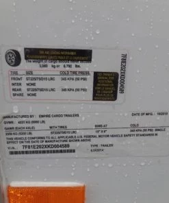 8.5' x 20' White Event Food Catering Concession Trailer With Appliances -Cheap Concession Trailers Shop sam 7901 1