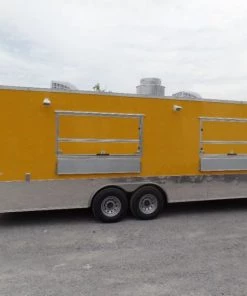 8.5' x 24' Concession Food Trailer Yellow Event Catering -Cheap Concession Trailers Shop sam 7902