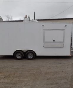 8.5' x 20' White Event Food Catering Concession Trailer With Appliances -Cheap Concession Trailers Shop sam 7905 1