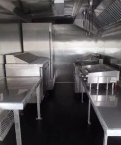 8.5' x 20' White Event Food Catering Concession Trailer With Appliances -Cheap Concession Trailers Shop sam 7917 1