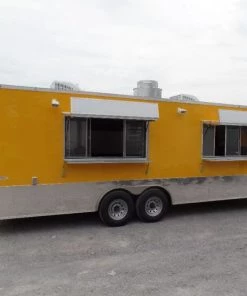 8.5' x 24' Concession Food Trailer Yellow Event Catering -Cheap Concession Trailers Shop sam 7936