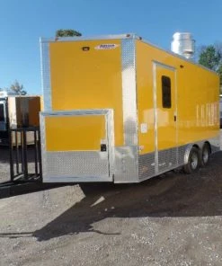 8.5' x 16' Yellow Event Concession Food Trailer -Cheap Concession Trailers Shop sam 7956 1