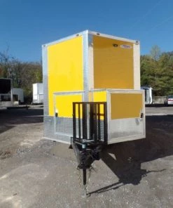 8.5' x 16' Yellow Event Concession Food Trailer -Cheap Concession Trailers Shop sam 7957 1