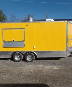 8.5' x 16' Yellow Event Concession Food Trailer -Cheap Concession Trailers Shop sam 7959 1