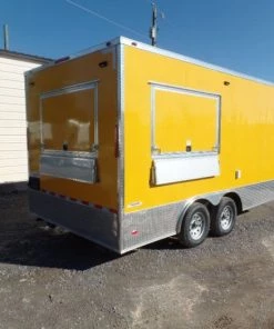 8.5' x 16' Yellow Event Concession Food Trailer -Cheap Concession Trailers Shop sam 7962 1