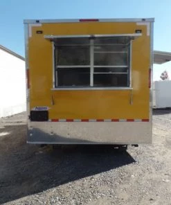 8.5' x 16' Yellow Event Concession Food Trailer -Cheap Concession Trailers Shop sam 7965 1