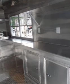 8.5' x 22' Concession Food Trailer Black BBQ Event -Cheap Concession Trailers Shop sam 7996