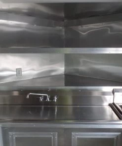 8.5' x 22' Concession Food Trailer Black BBQ Event -Cheap Concession Trailers Shop sam 7998