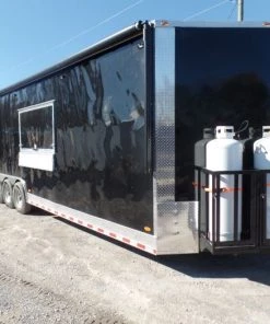 8.5' x 30' Black Pizza Concession Trailer With Appliances 38 8.5' x 30' Black Pizza Concession Trailer With Appliances -Cheap Concession Trailers Shop sam 8011 1