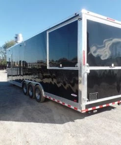 8.5' x 30' Black Pizza Concession Trailer With Appliances 43 8.5' x 30' Black Pizza Concession Trailer With Appliances -Cheap Concession Trailers Shop sam 8015 1