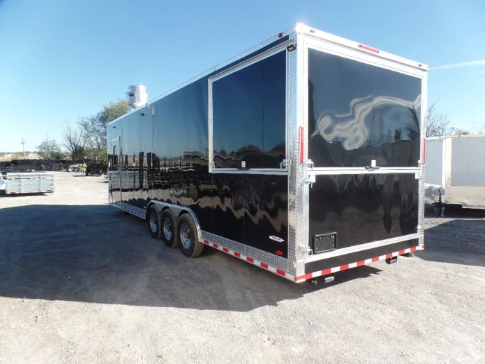 8.5' x 30' Black Pizza Concession Trailer With Appliances 9 8.5' x 30' Black Pizza Concession Trailer With Appliances - Image 9