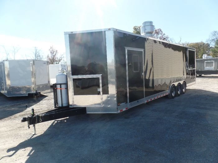8.5' x 30' Black Pizza Concession Trailer With Appliances 16 8.5' x 30' Black Pizza Concession Trailer With Appliances - Image 16