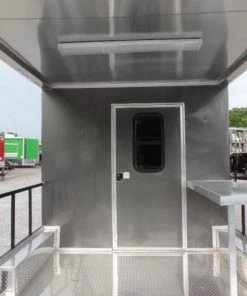 8.5' x 22' Concession Trailer Charcoal Grey BBQ Food -Cheap Concession Trailers Shop sam 8022