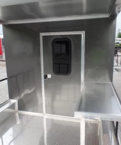 8.5' x 22' Concession Trailer Charcoal Grey BBQ Food -Cheap Concession Trailers Shop sam 8023