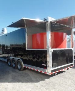 8.5' x 30' Black Pizza Concession Trailer With Appliances 40 8.5' x 30' Black Pizza Concession Trailer With Appliances -Cheap Concession Trailers Shop sam 8023 1