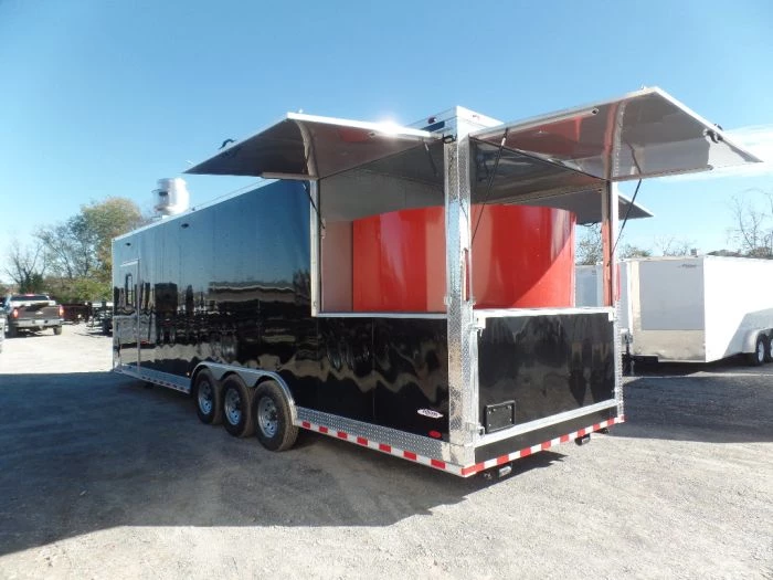 8.5' x 30' Black Pizza Concession Trailer With Appliances 6 8.5' x 30' Black Pizza Concession Trailer With Appliances - Image 6