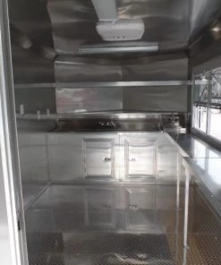 8.5' x 22' Concession Trailer Charcoal Grey BBQ Food -Cheap Concession Trailers Shop sam 8024