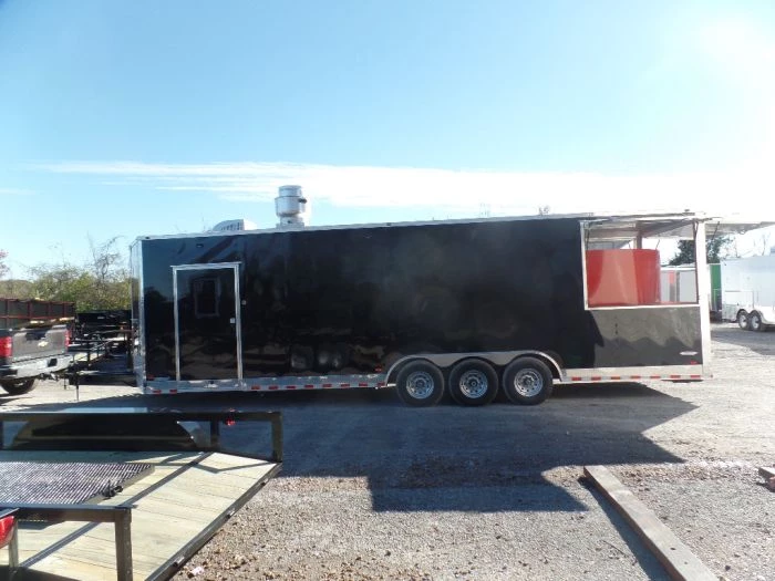 8.5' x 30' Black Pizza Concession Trailer With Appliances 19 8.5' x 30' Black Pizza Concession Trailer With Appliances - Image 19