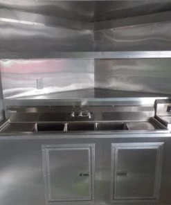 8.5' x 22' Concession Trailer Charcoal Grey BBQ Food -Cheap Concession Trailers Shop sam 8029
