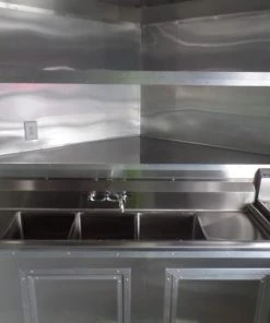 8.5' x 22' Concession Trailer Charcoal Grey BBQ Food -Cheap Concession Trailers Shop sam 8031