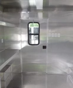 8.5' x 22' Concession Trailer Charcoal Grey BBQ Food -Cheap Concession Trailers Shop sam 8033
