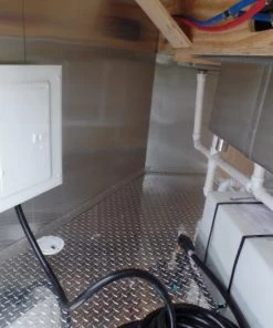 8.5' x 22' Concession Trailer Charcoal Grey BBQ Food -Cheap Concession Trailers Shop sam 8036