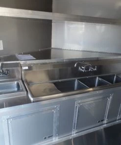 8.5' x 30' Black Pizza Concession Trailer With Appliances 57 8.5' x 30' Black Pizza Concession Trailer With Appliances -Cheap Concession Trailers Shop sam 8036 1