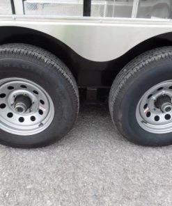 8.5' x 22' Concession Trailer Charcoal Grey BBQ Food -Cheap Concession Trailers Shop sam 8038