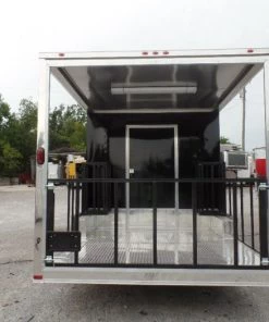 8.5' x 20' Concession Food Trailer Black BBQ Event -Cheap Concession Trailers Shop sam 8050