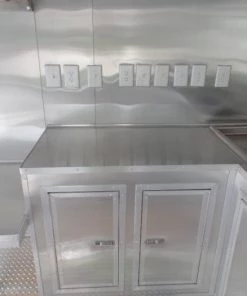 8.5' x 20' Concession Food Trailer Black BBQ Event -Cheap Concession Trailers Shop sam 8062