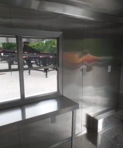 8.5' x 20' Concession Food Trailer Black BBQ Event -Cheap Concession Trailers Shop sam 8064