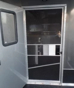 8.5' x 22' Charcoal Grey Porch Style Concession Food Trailer With Appliances -Cheap Concession Trailers Shop sam 8064 1