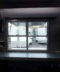 8.5' x 22' Charcoal Grey Porch Style Concession Food Trailer With Appliances -Cheap Concession Trailers Shop sam 8070 1
