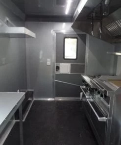 8.5' x 22' Charcoal Grey Porch Style Concession Food Trailer With Appliances -Cheap Concession Trailers Shop sam 8077 1