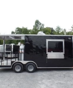 8.5' x 20' Concession Food Trailer Black With Appliances 46 8.5' x 20' Concession Food Trailer Black With Appliances -Cheap Concession Trailers Shop sam 8096