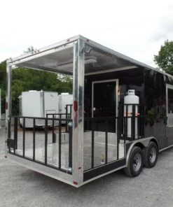 8.5' x 20' Concession Food Trailer Black With Appliances 34 8.5' x 20' Concession Food Trailer Black With Appliances -Cheap Concession Trailers Shop sam 8097