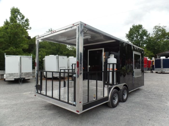 8.5' x 20' Concession Food Trailer Black With Appliances 5 8.5' x 20' Concession Food Trailer Black With Appliances - Image 5