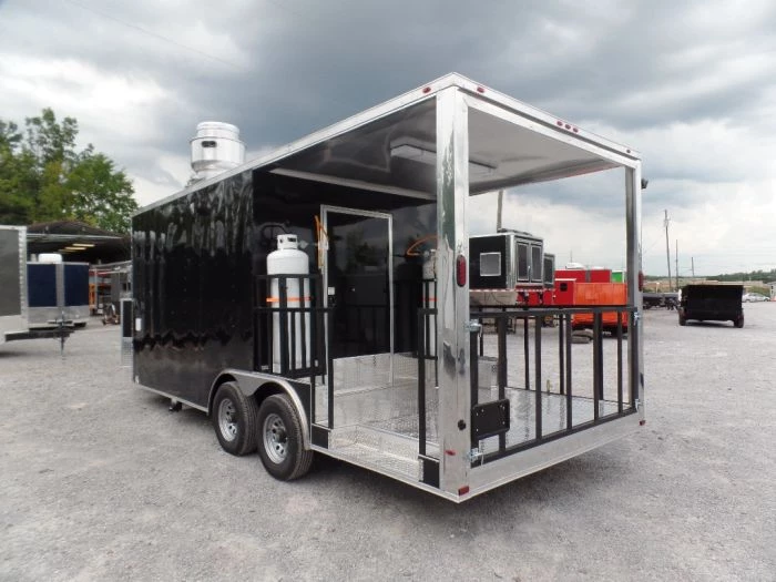 8.5' x 20' Concession Food Trailer Black With Appliances 8 8.5' x 20' Concession Food Trailer Black With Appliances - Image 8