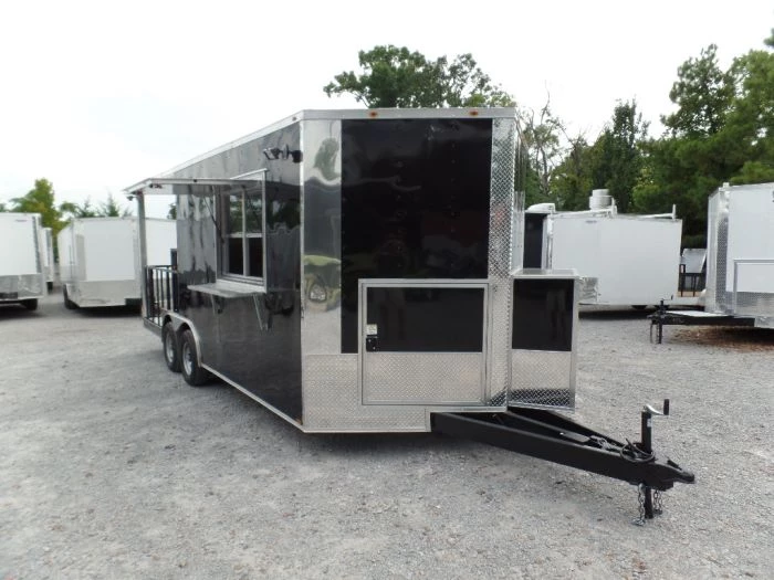 8.5' x 20' Concession Food Trailer Black With Appliances 24 8.5' x 20' Concession Food Trailer Black With Appliances - Image 24