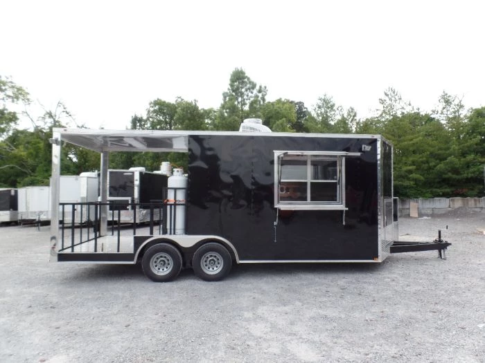 8.5' x 20' Concession Food Trailer Black With Appliances 26 8.5' x 20' Concession Food Trailer Black With Appliances - Image 26