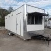 8.5' x 24' White Deck Over Concession Food Trailer