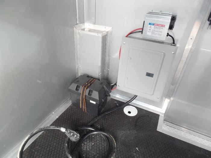 8.5' x 24' White Deck Over Concession Food Trailer 3 8.5' x 24' White Deck Over Concession Food Trailer - Image 3