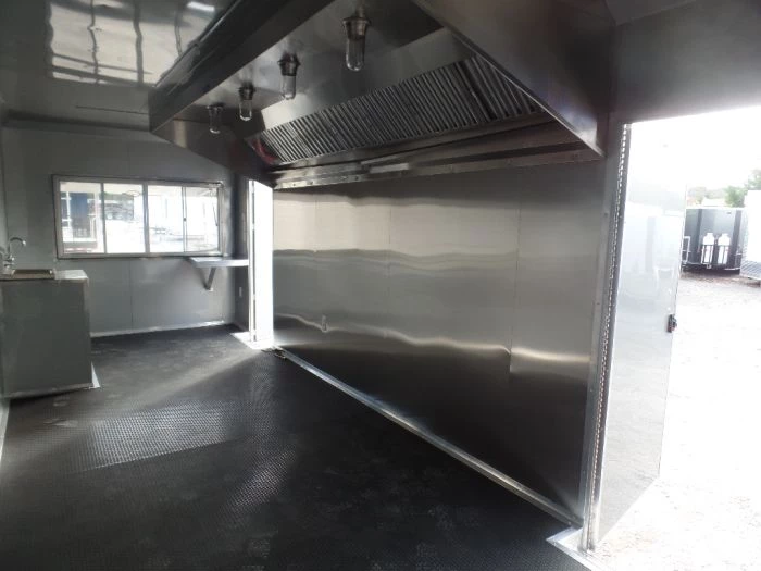 8.5' x 24' White Deck Over Concession Food Trailer 13 8.5' x 24' White Deck Over Concession Food Trailer - Image 13