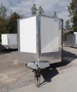 8.5' x 20' White Mobile Office Concession Trailer -Cheap Concession Trailers Shop sam 8194 1