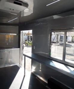 8.5' x 20' White Mobile Office Concession Trailer -Cheap Concession Trailers Shop sam 8203 1