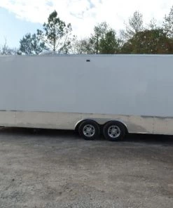 8.5' x 24' White Concession Food Event Trailer 57 8.5' x 24' White Concession Food Event Trailer -Cheap Concession Trailers Shop sam 8215 1