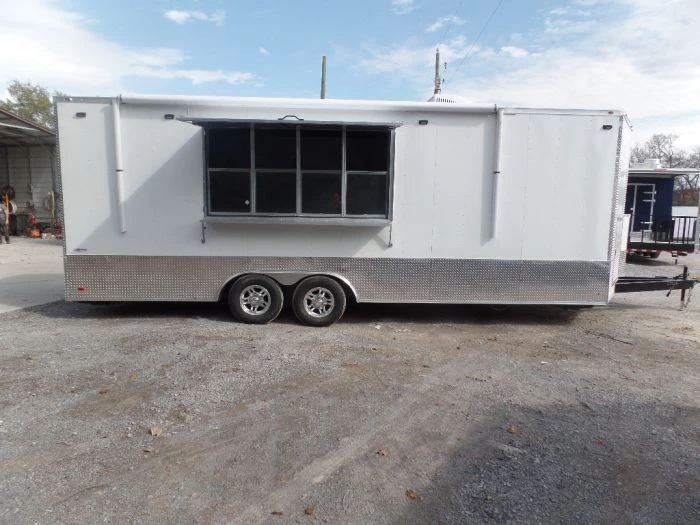 8.5' x 24' White Concession Food Event Trailer 14 8.5' x 24' White Concession Food Event Trailer - Image 14